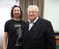 Yuri Spigin with Roman Stolyar at an international master class